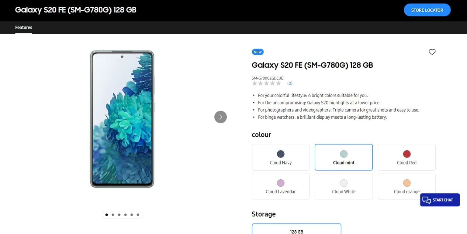 Samsung Galaxy S20 FE 4G - Snapdragon