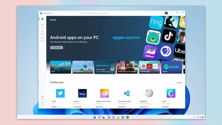 Windows 11 - Apps Android