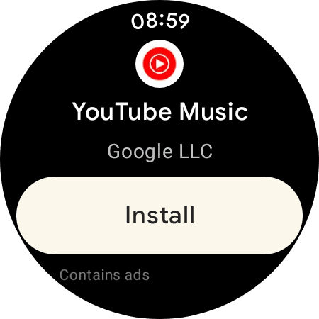 YouTube Music Galaxy Watch 4