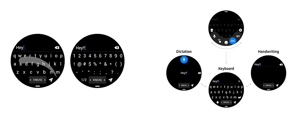 QWERTY Completo One UI Watch 4.5